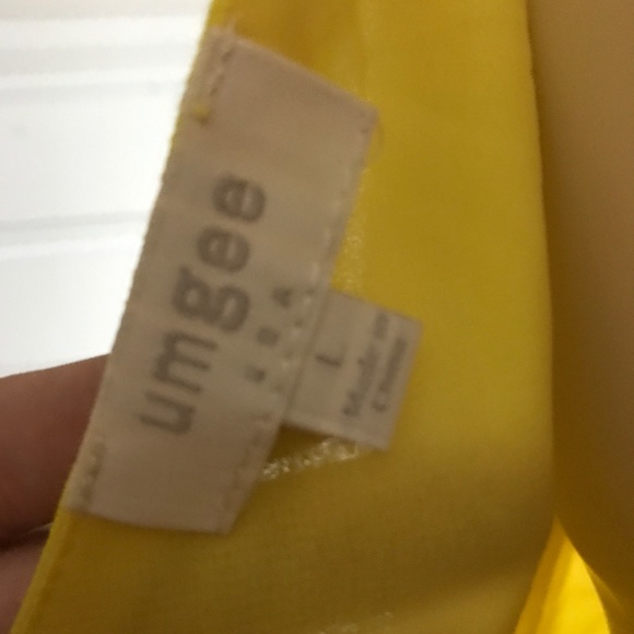 Yellow Chiffon Summer Dress - Picture 3 of 3